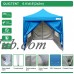 Quictent Silvox 6.6' x 6.6' EZ Pop Up Canopy Portable Waterproof Gazebo Pyramid Roof Light Blue   